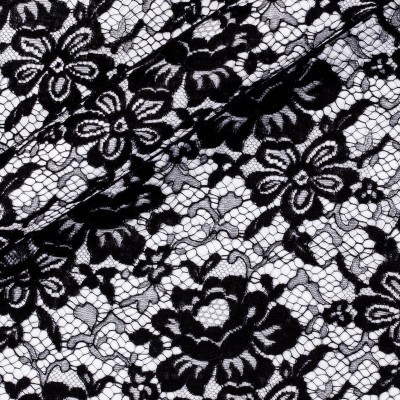 Floral lace fabric
