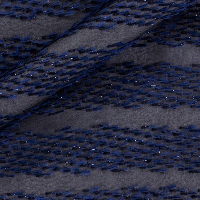 Striped organza fabric