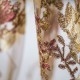 Floral lurex embroidey on tulle fabric