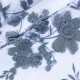 Floral embroidered fabric