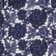 Lurex floral embroidered fabric