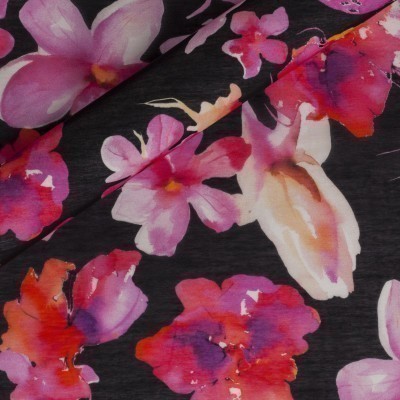Floral printed fabric