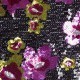 Sequins with floral pattern