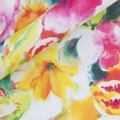 Floral print on cotton