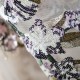 Floral embroidered tulle