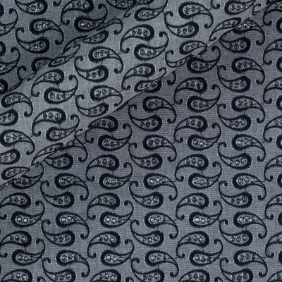 Paisley embroidered cotton