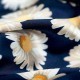 Floral print on stretch silk