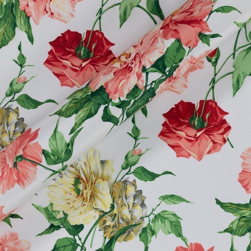 Floral print crepe satin - Carnet Style SS 2021 - C16700 - Carnet