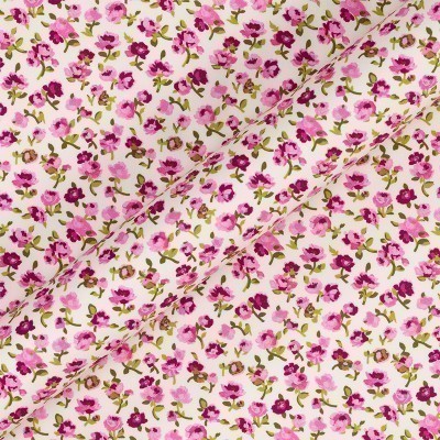 Floral print cotton popeline