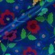 FLORAL PRINT ON SILK SATIN AND COTTON